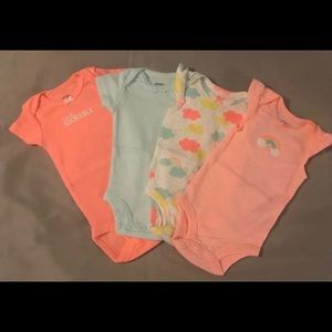 Bundle of 12 Newborn Baby Girl Onesies